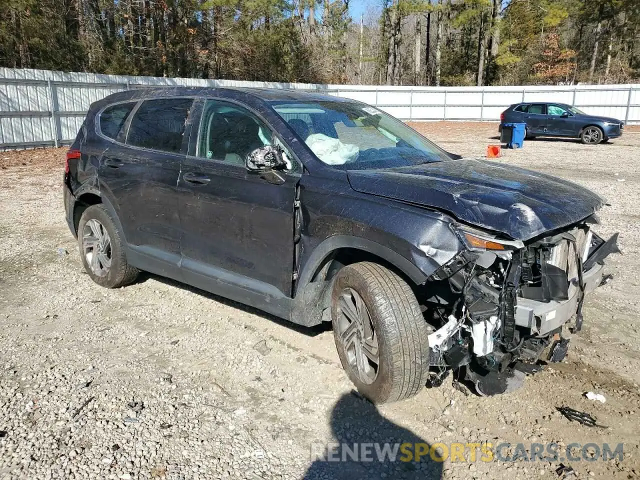 4 fotografías del automóvil dañado 5NMS14AJ2MH320804 HYUNDAI SANTA FE 2021
