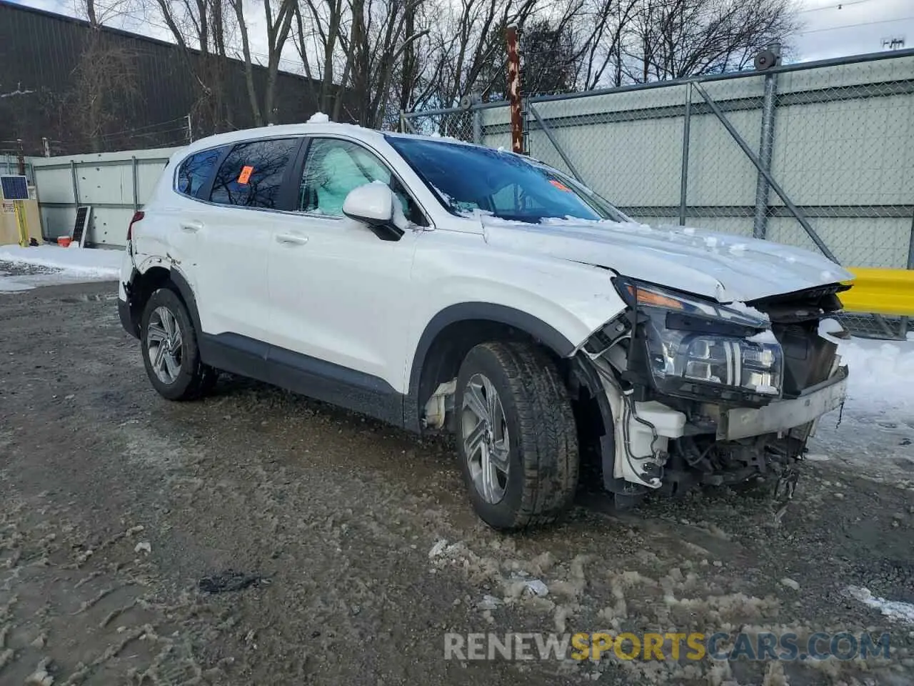 4 fotografías del automóvil dañado 5NMS14AJ2MH329759 HYUNDAI SANTA FE 2021