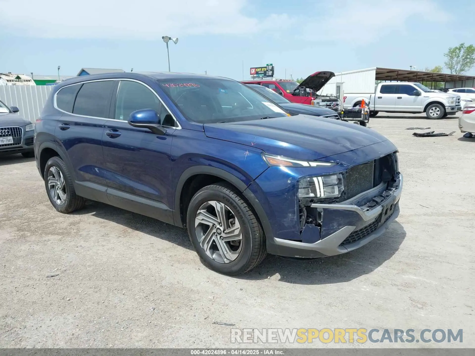 1 fotografías del automóvil dañado 5NMS14AJ2MH339403 HYUNDAI SANTA FE 2021