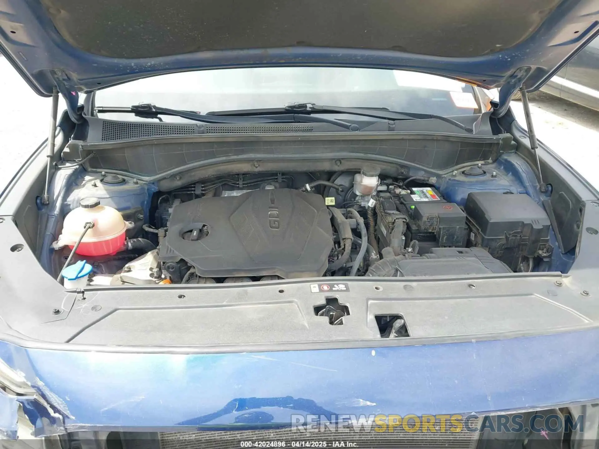 10 fotografías del automóvil dañado 5NMS14AJ2MH339403 HYUNDAI SANTA FE 2021
