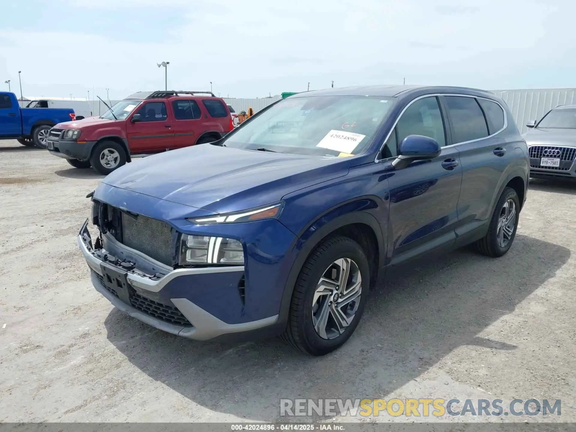 2 fotografías del automóvil dañado 5NMS14AJ2MH339403 HYUNDAI SANTA FE 2021