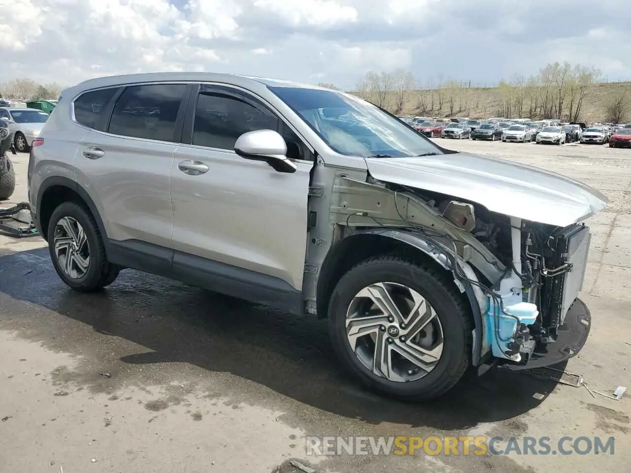 4 fotografías del automóvil dañado 5NMS14AJ3MH340916 HYUNDAI SANTA FE 2021