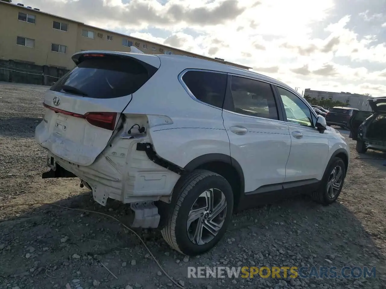 3 fotografías del automóvil dañado 5NMS14AJ9MH337874 HYUNDAI SANTA FE 2021