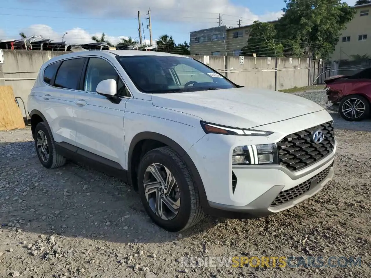 4 fotografías del automóvil dañado 5NMS14AJ9MH337874 HYUNDAI SANTA FE 2021