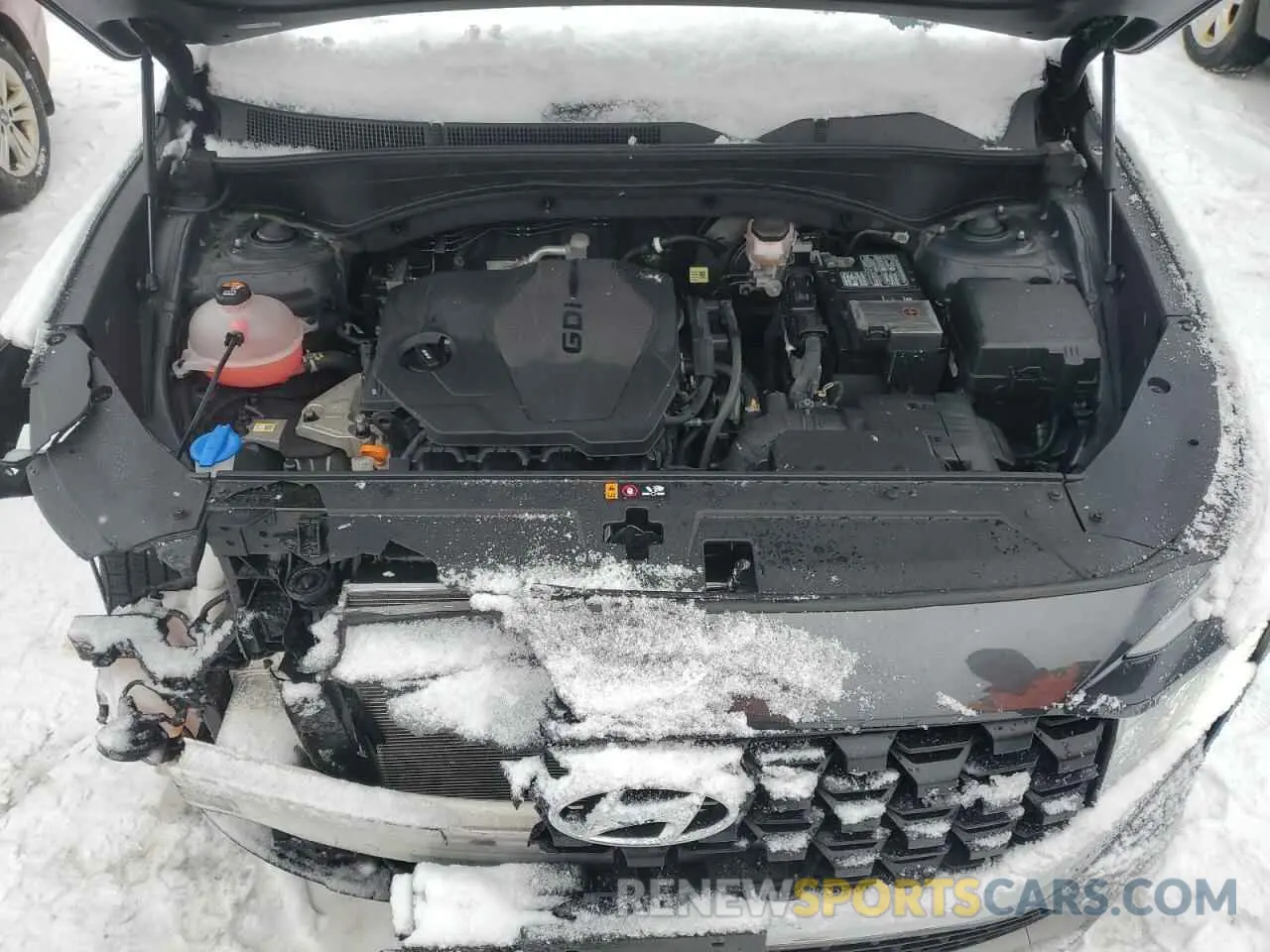 12 fotografías del automóvil dañado 5NMS1DAJ4MH347227 HYUNDAI SANTA FE 2021