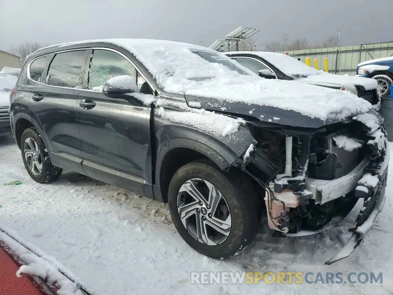 4 fotografías del automóvil dañado 5NMS1DAJ4MH347227 HYUNDAI SANTA FE 2021