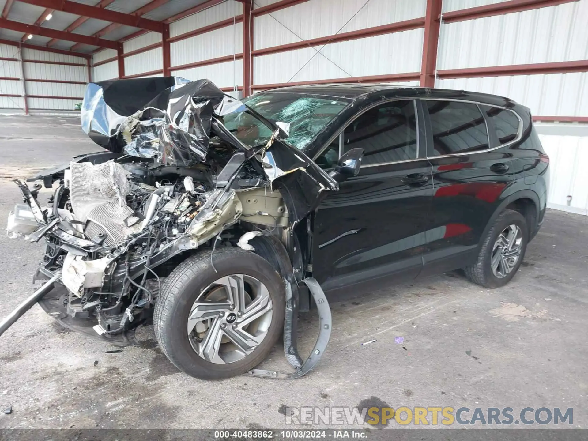 2 fotografías del automóvil dañado 5NMS1DAJ7MH311791 HYUNDAI SANTA FE 2021