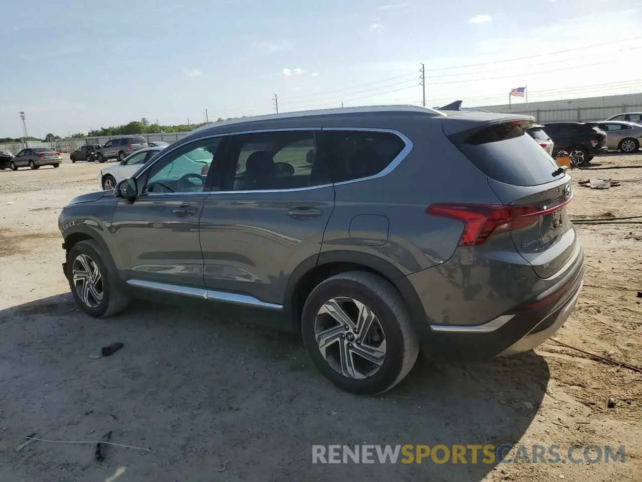 2 fotografías del automóvil dañado 5NMS24AJ3MH350424 HYUNDAI SANTA FE 2021