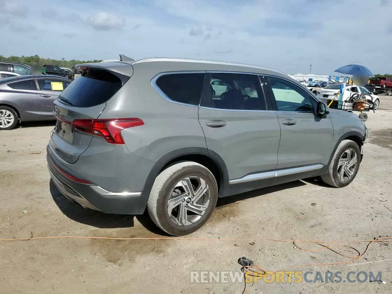 3 fotografías del automóvil dañado 5NMS24AJ3MH350424 HYUNDAI SANTA FE 2021