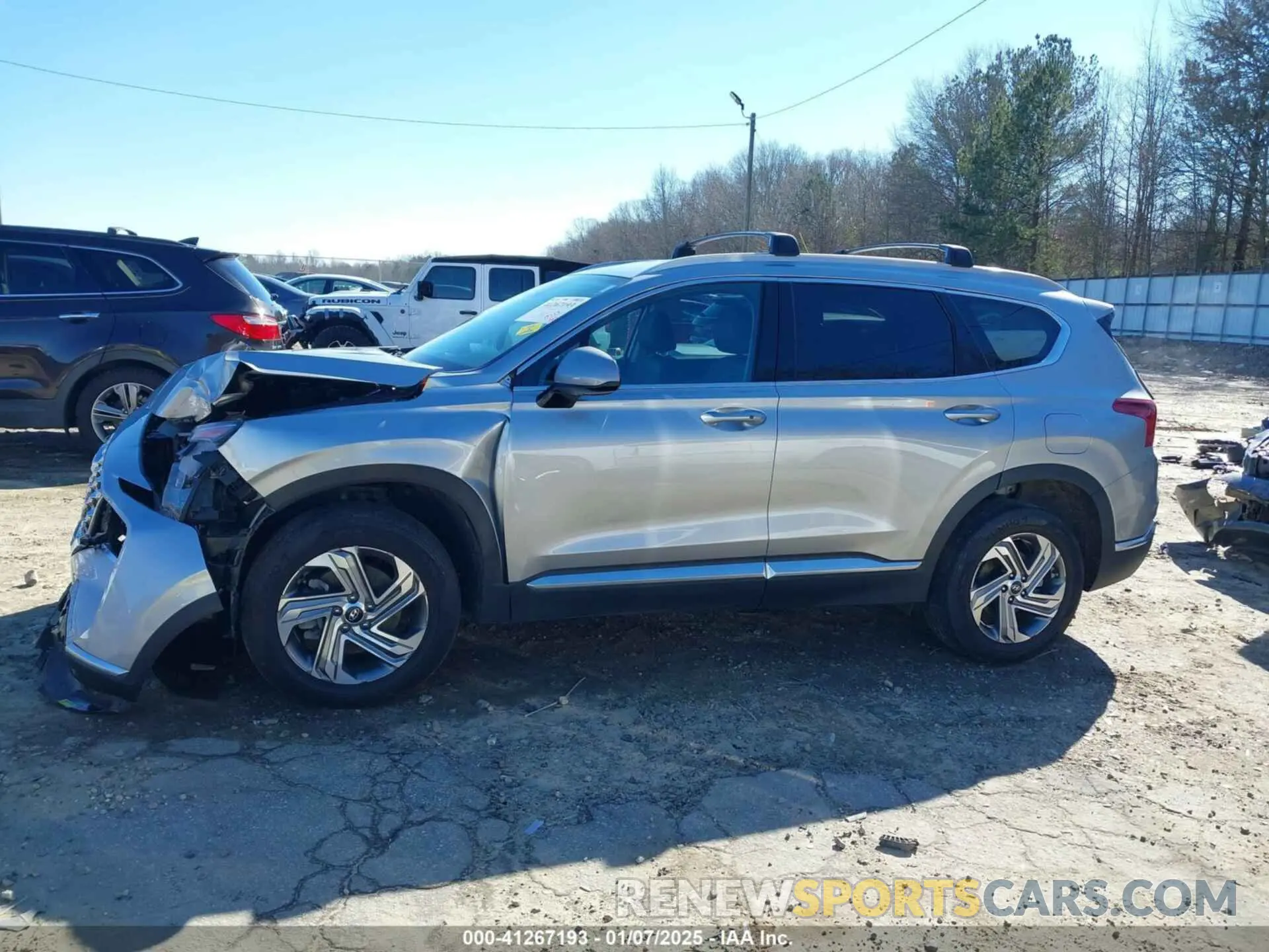 14 fotografías del automóvil dañado 5NMS24AJ5MH361862 HYUNDAI SANTA FE 2021