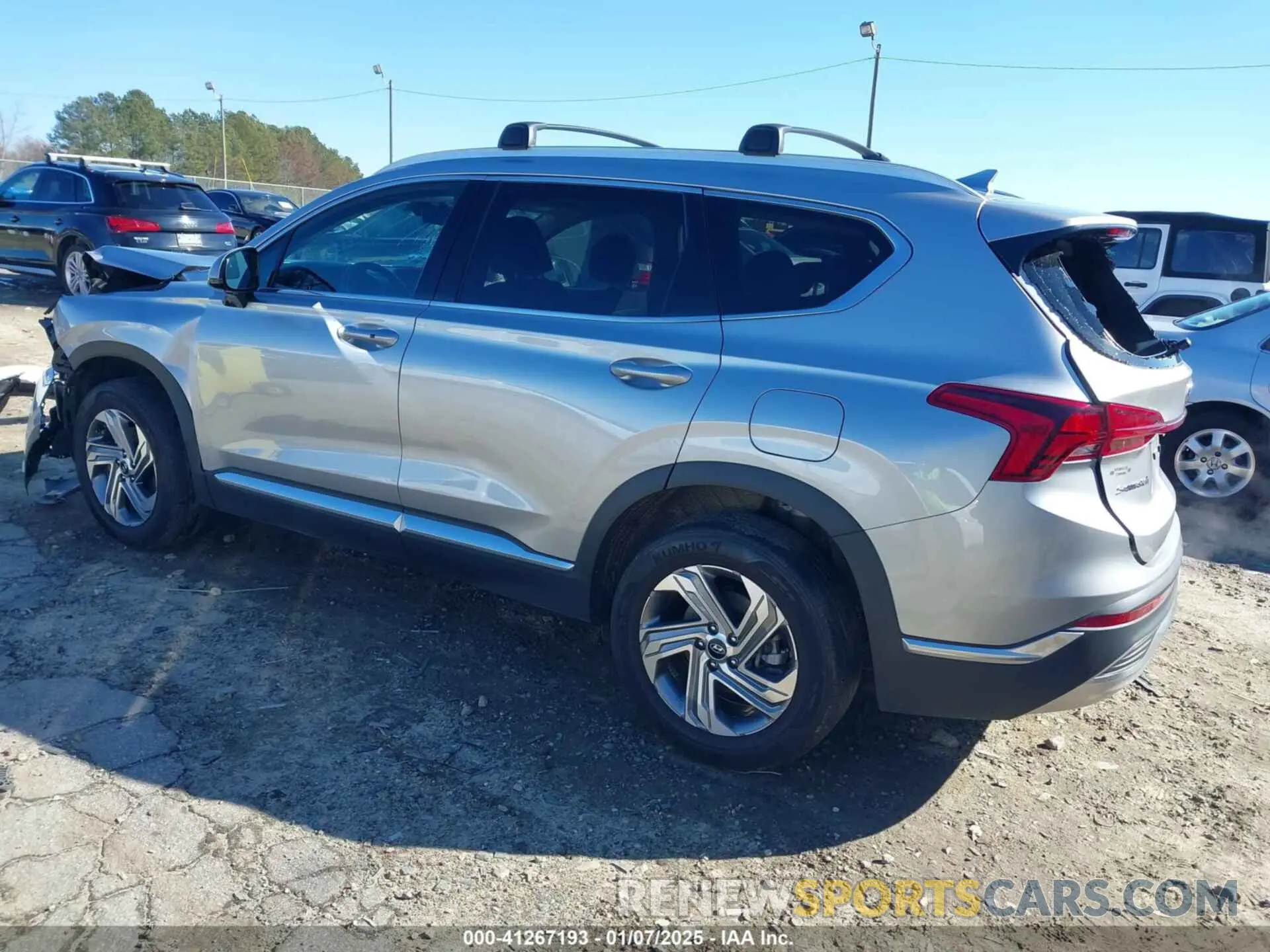 3 fotografías del automóvil dañado 5NMS24AJ5MH361862 HYUNDAI SANTA FE 2021