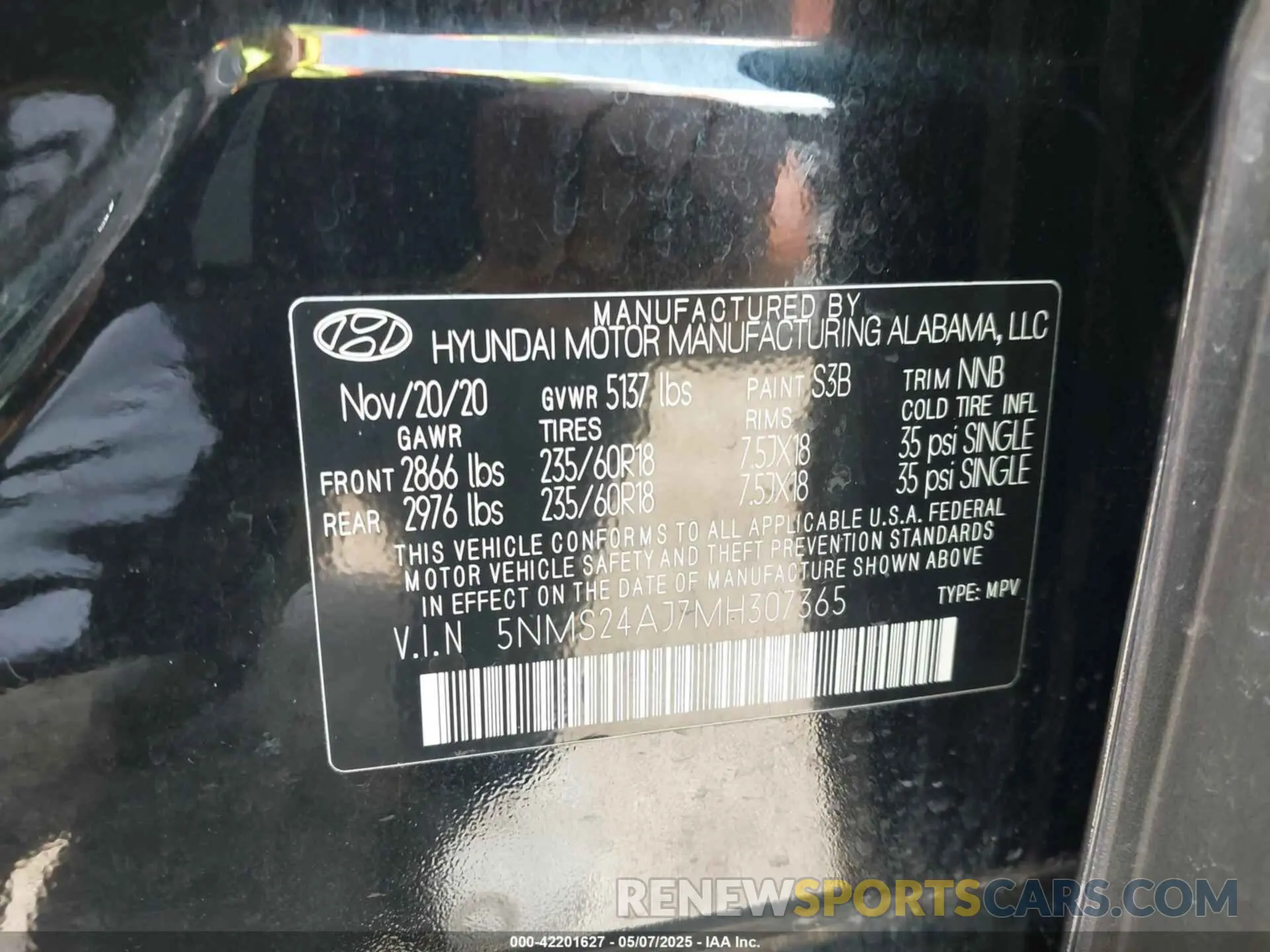 9 fotografías del automóvil dañado 5NMS24AJ7MH307365 HYUNDAI SANTA FE 2021