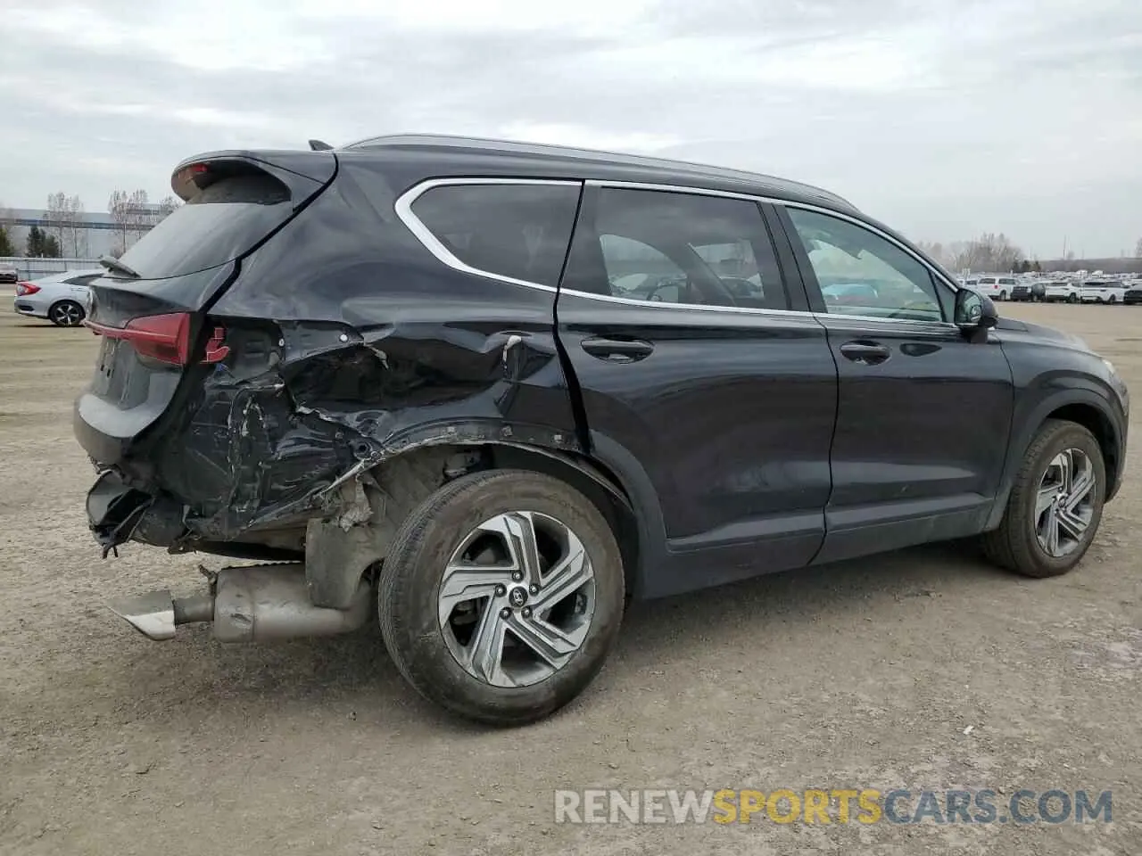 3 fotografías del automóvil dañado 5NMS24AJ7MH324134 HYUNDAI SANTA FE 2021