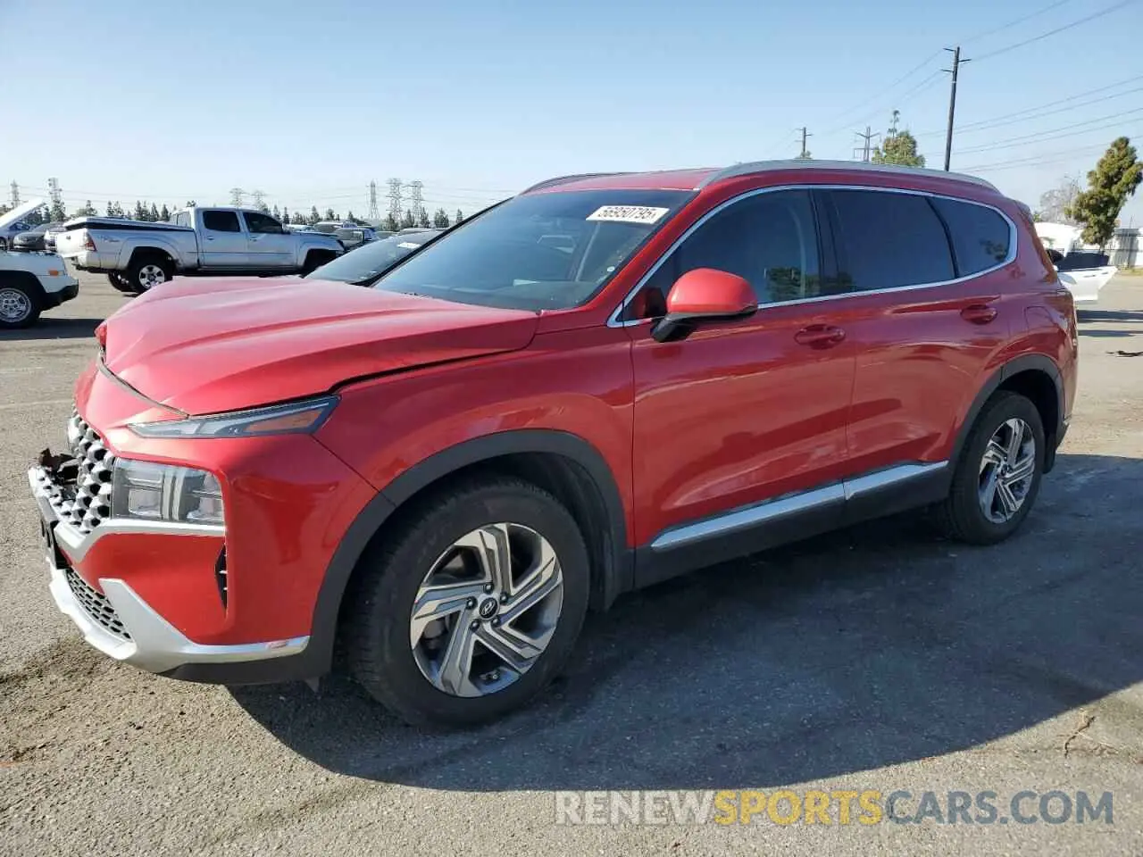 1 fotografías del automóvil dañado 5NMS24AJ8MH332761 HYUNDAI SANTA FE 2021