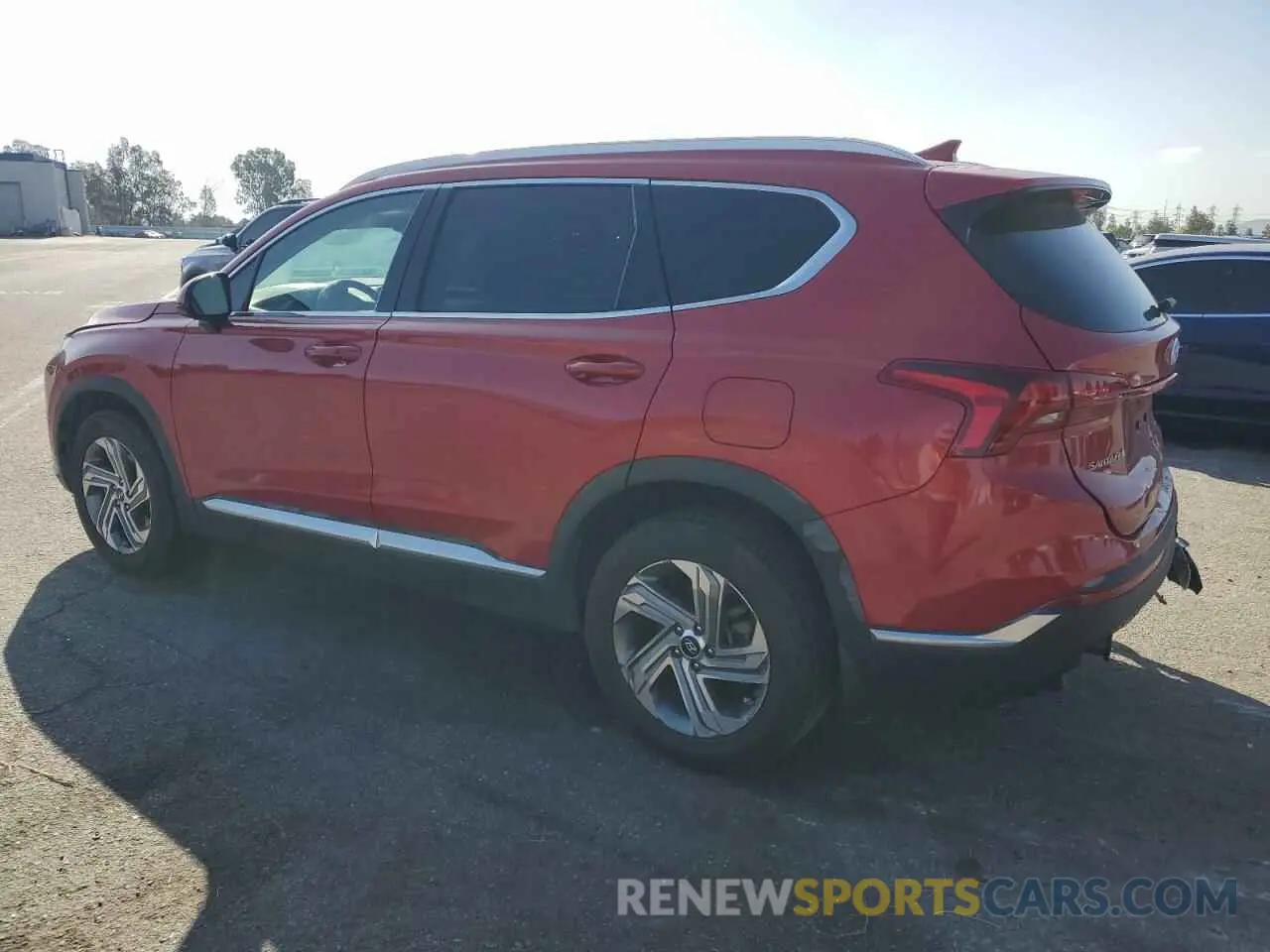 2 fotografías del automóvil dañado 5NMS24AJ8MH332761 HYUNDAI SANTA FE 2021