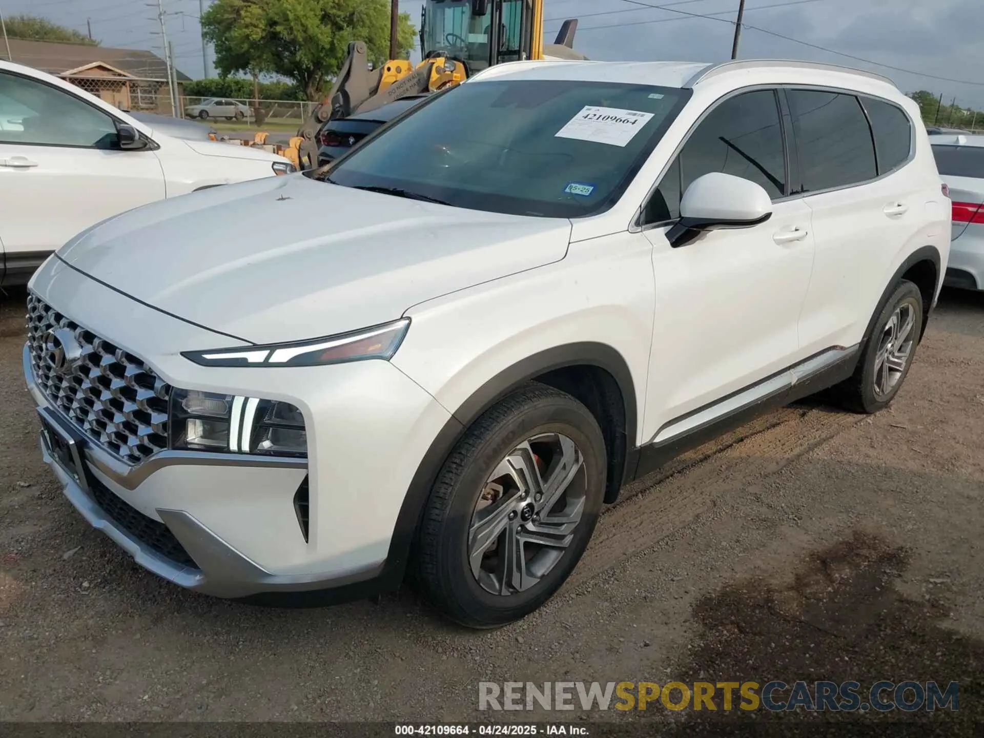 2 fotografías del automóvil dañado 5NMS24AJ8MH365968 HYUNDAI SANTA FE 2021
