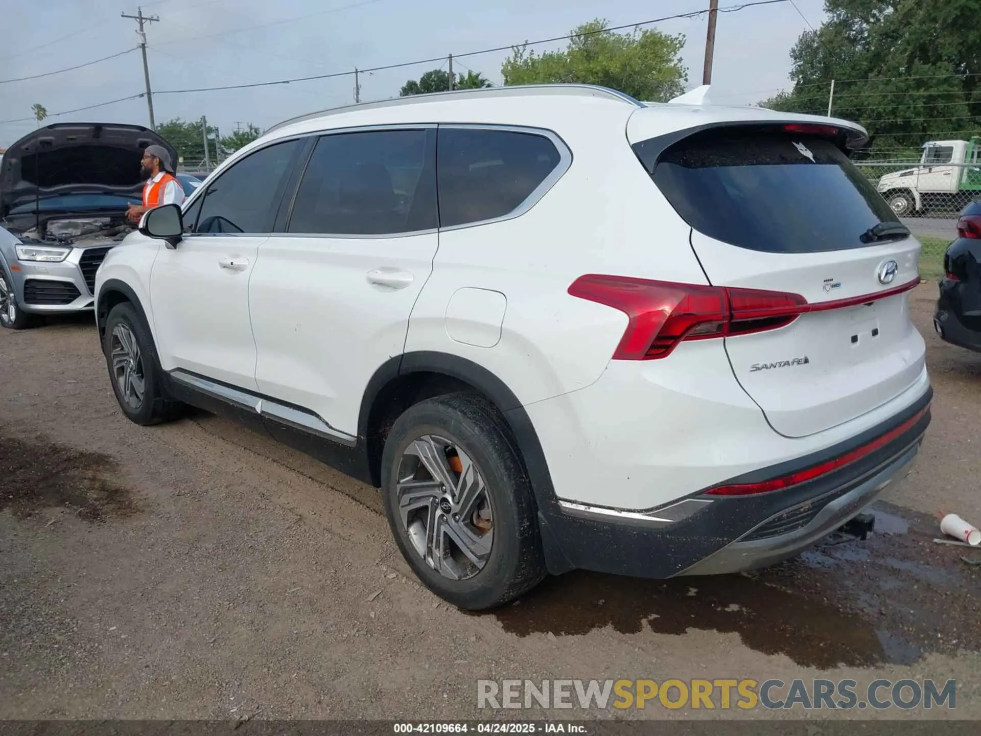 3 fotografías del automóvil dañado 5NMS24AJ8MH365968 HYUNDAI SANTA FE 2021