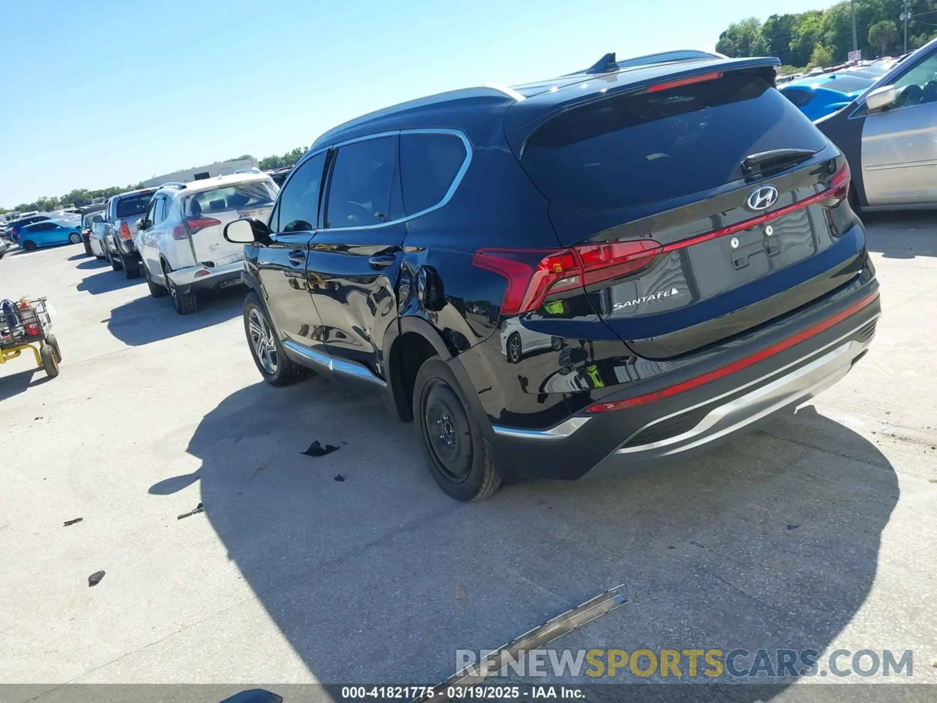 3 fotografías del automóvil dañado 5NMS24AJ9MH331876 HYUNDAI SANTA FE 2021