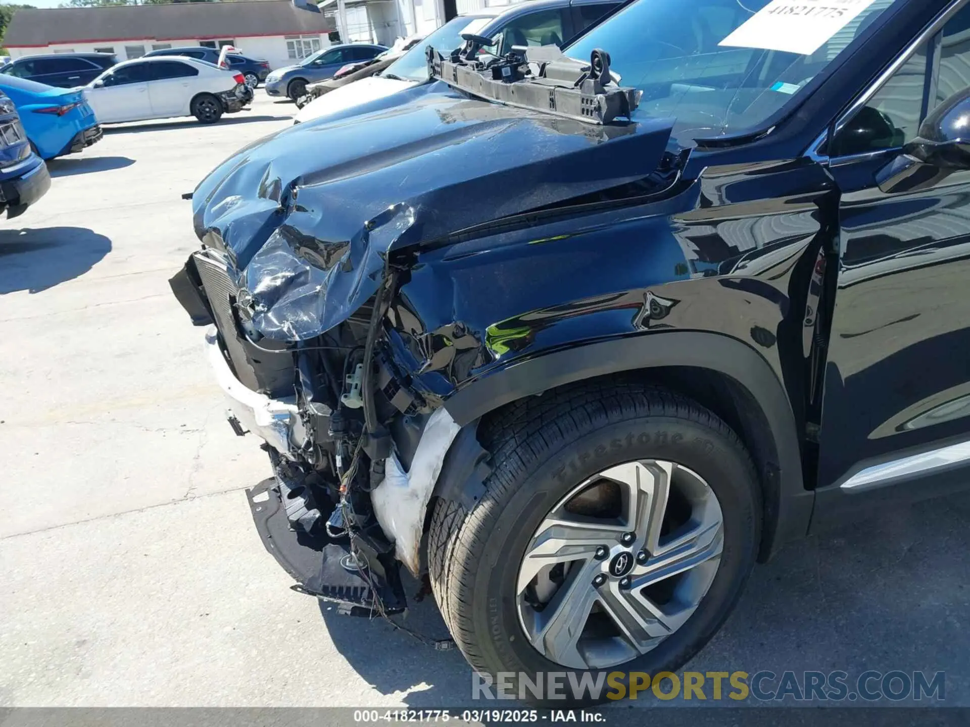 6 fotografías del automóvil dañado 5NMS24AJ9MH331876 HYUNDAI SANTA FE 2021