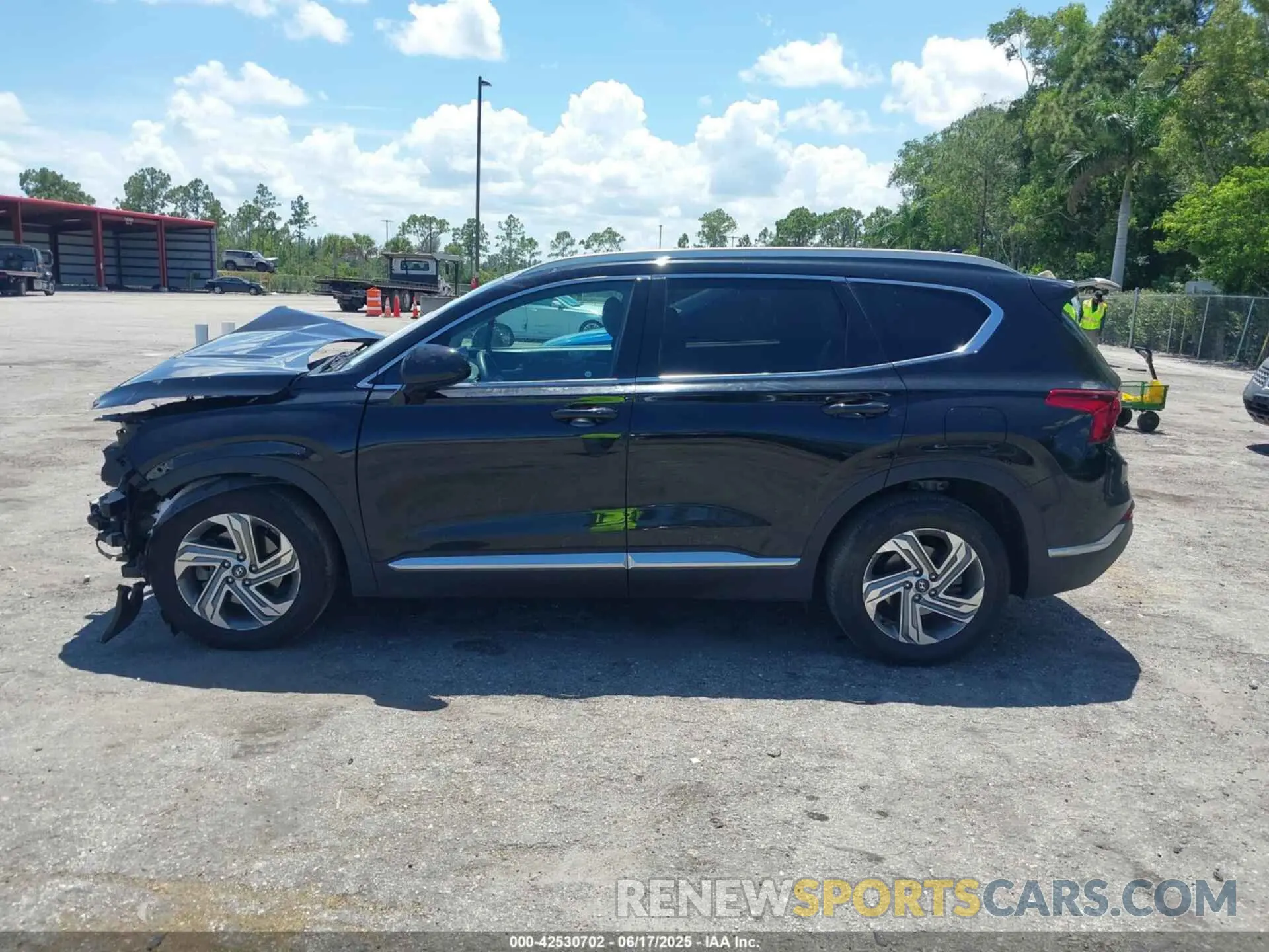 15 fotografías del automóvil dañado 5NMS24AJ9MH345650 HYUNDAI SANTA FE 2021