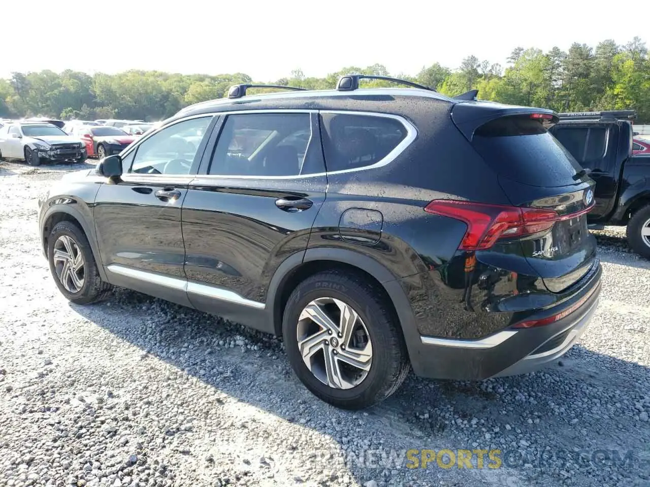 2 fotografías del automóvil dañado 5NMS24AJ9MH360181 HYUNDAI SANTA FE 2021