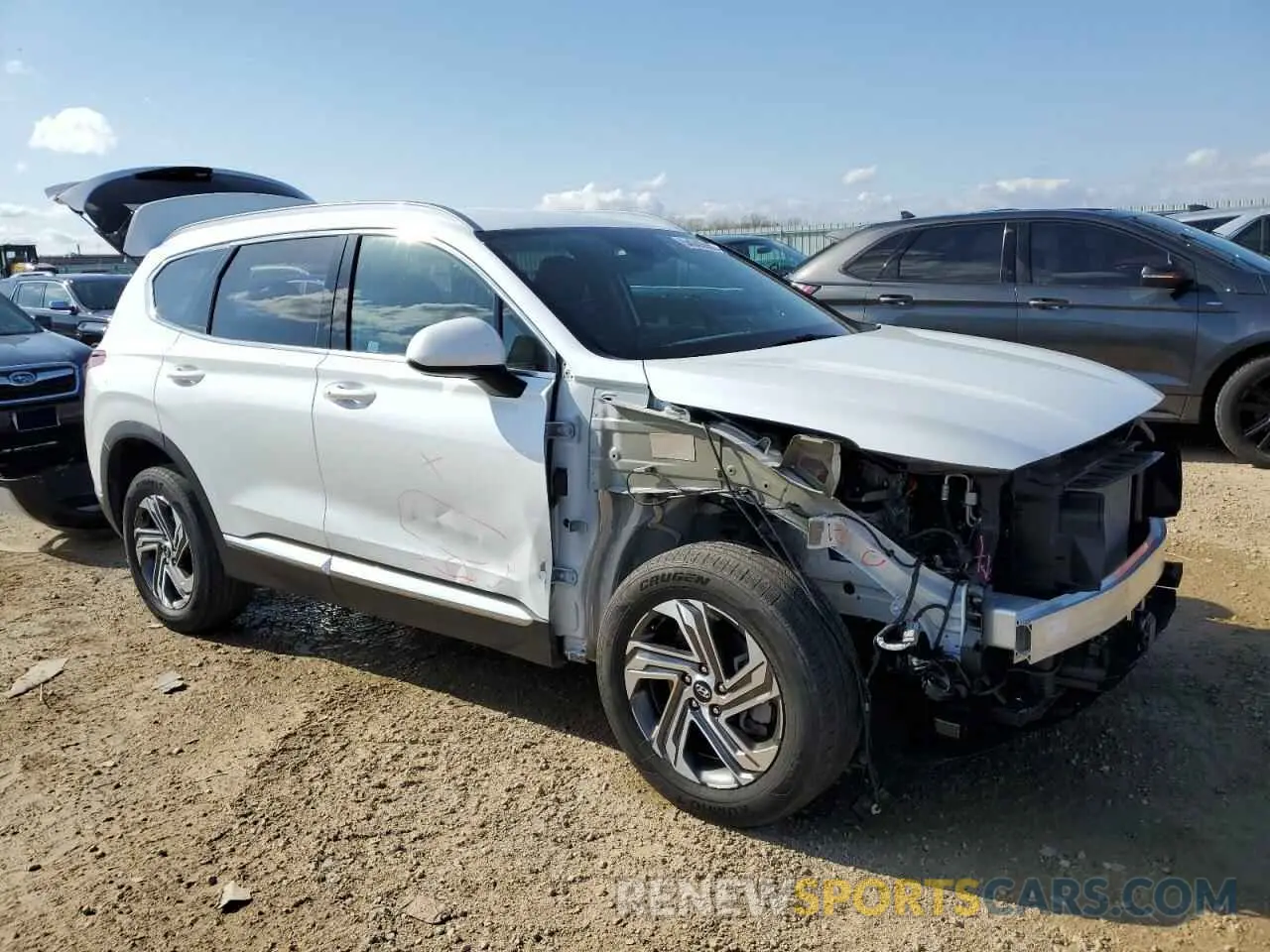 4 fotografías del automóvil dañado 5NMS2DAJ4MH324771 HYUNDAI SANTA FE 2021