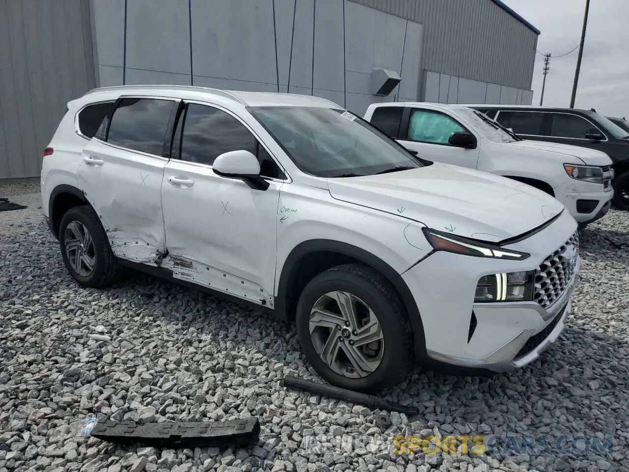 4 fotografías del automóvil dañado 5NMS2DAJ5MH346472 HYUNDAI SANTA FE 2021