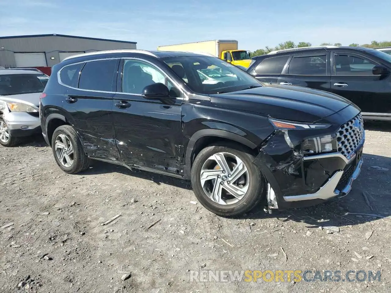 4 fotografías del automóvil dañado 5NMS2DAJXMH370458 HYUNDAI SANTA FE 2021