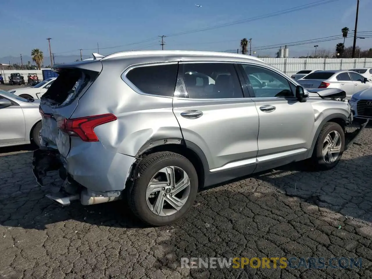 3 fotografías del automóvil dañado 5NMS34AJ5MH321004 HYUNDAI SANTA FE 2021