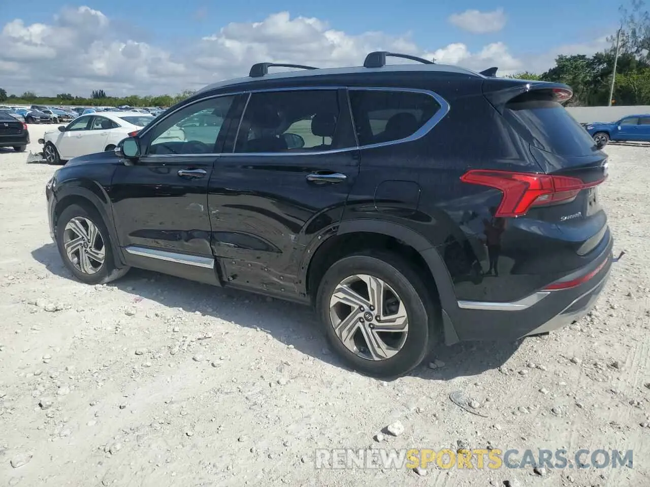 2 fotografías del automóvil dañado 5NMS34AJXMH365175 HYUNDAI SANTA FE 2021