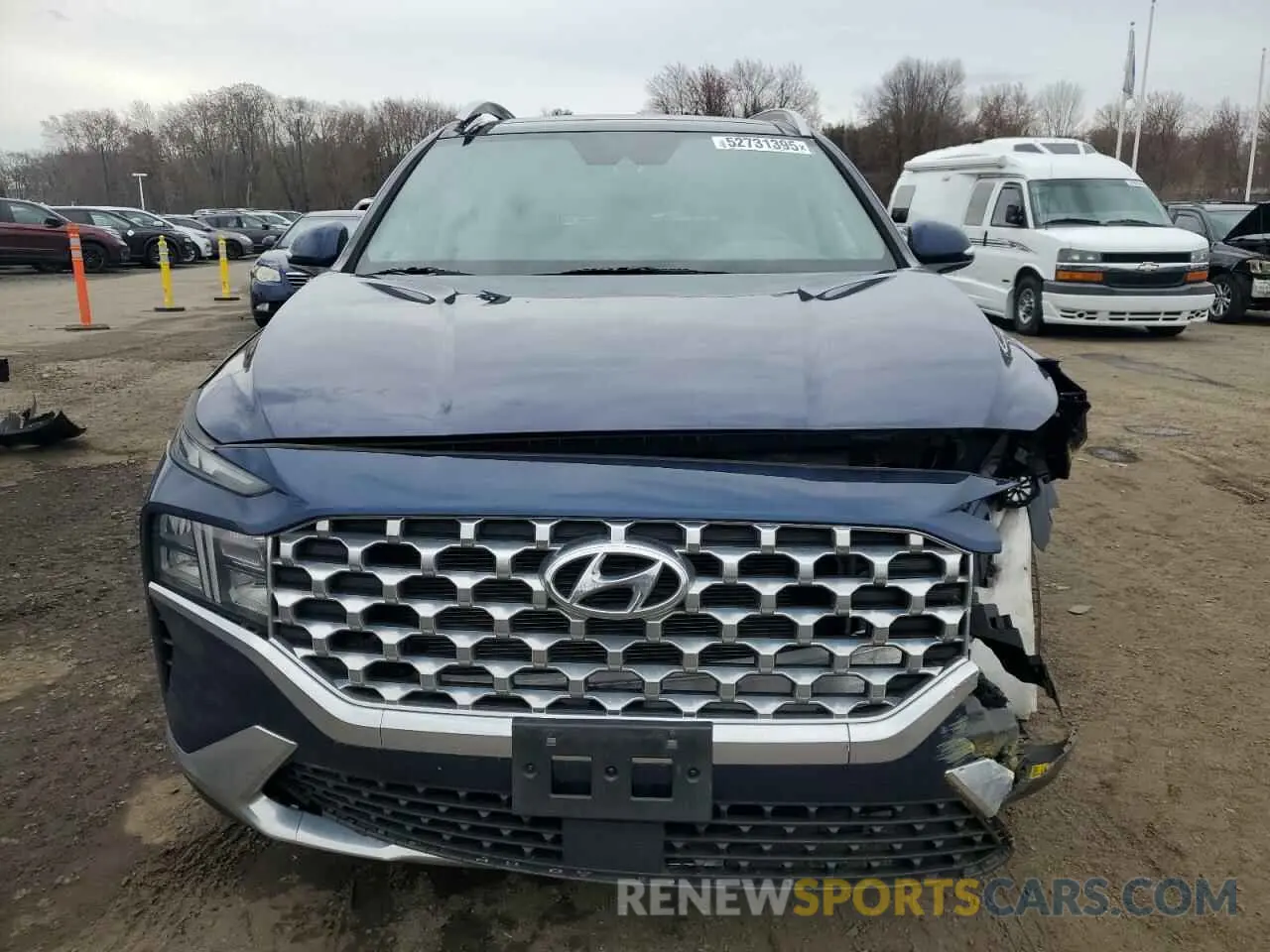 5 fotografías del automóvil dañado 5NMS3DAJ1MH345249 HYUNDAI SANTA FE 2021