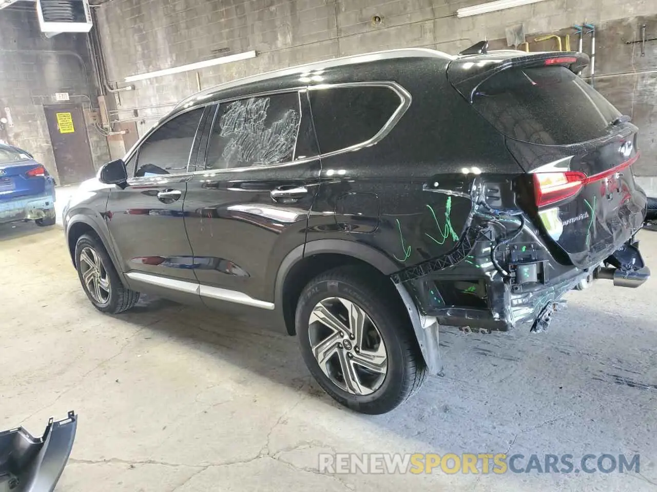 2 fotografías del automóvil dañado 5NMS3DAJ4MH311872 HYUNDAI SANTA FE 2021