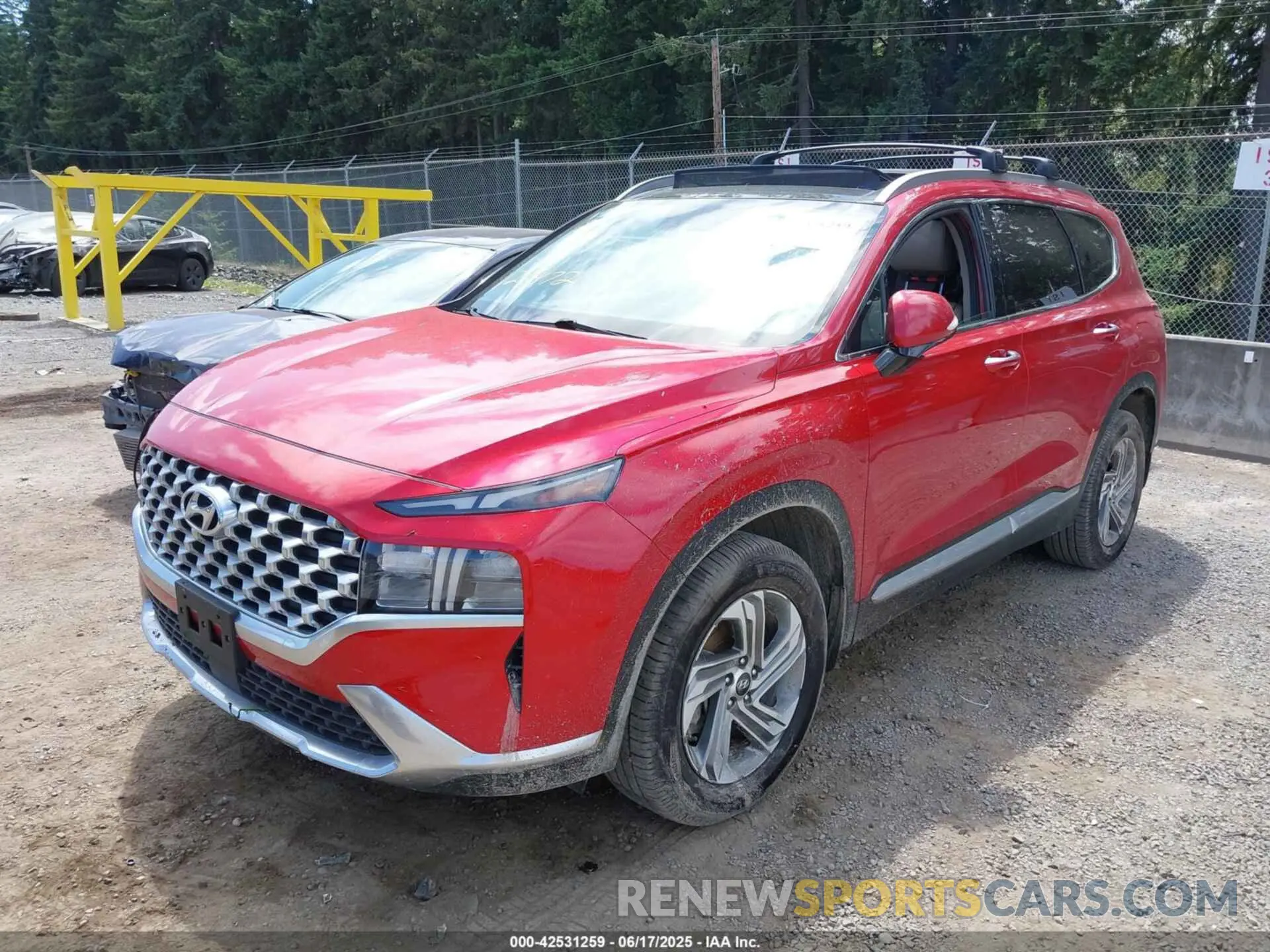 2 fotografías del automóvil dañado 5NMS3DAJ6MH372401 HYUNDAI SANTA FE 2021