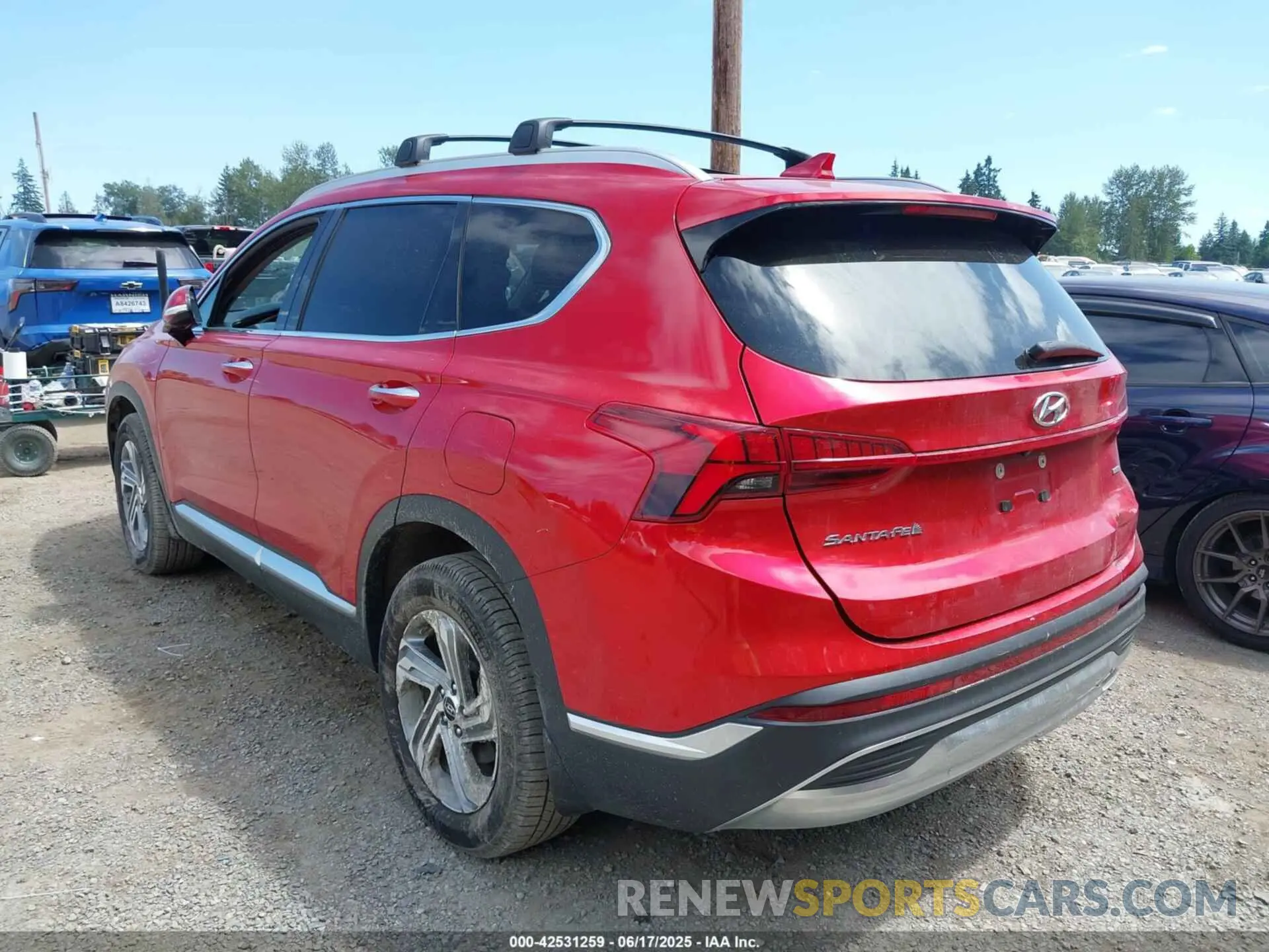 3 fotografías del automóvil dañado 5NMS3DAJ6MH372401 HYUNDAI SANTA FE 2021
