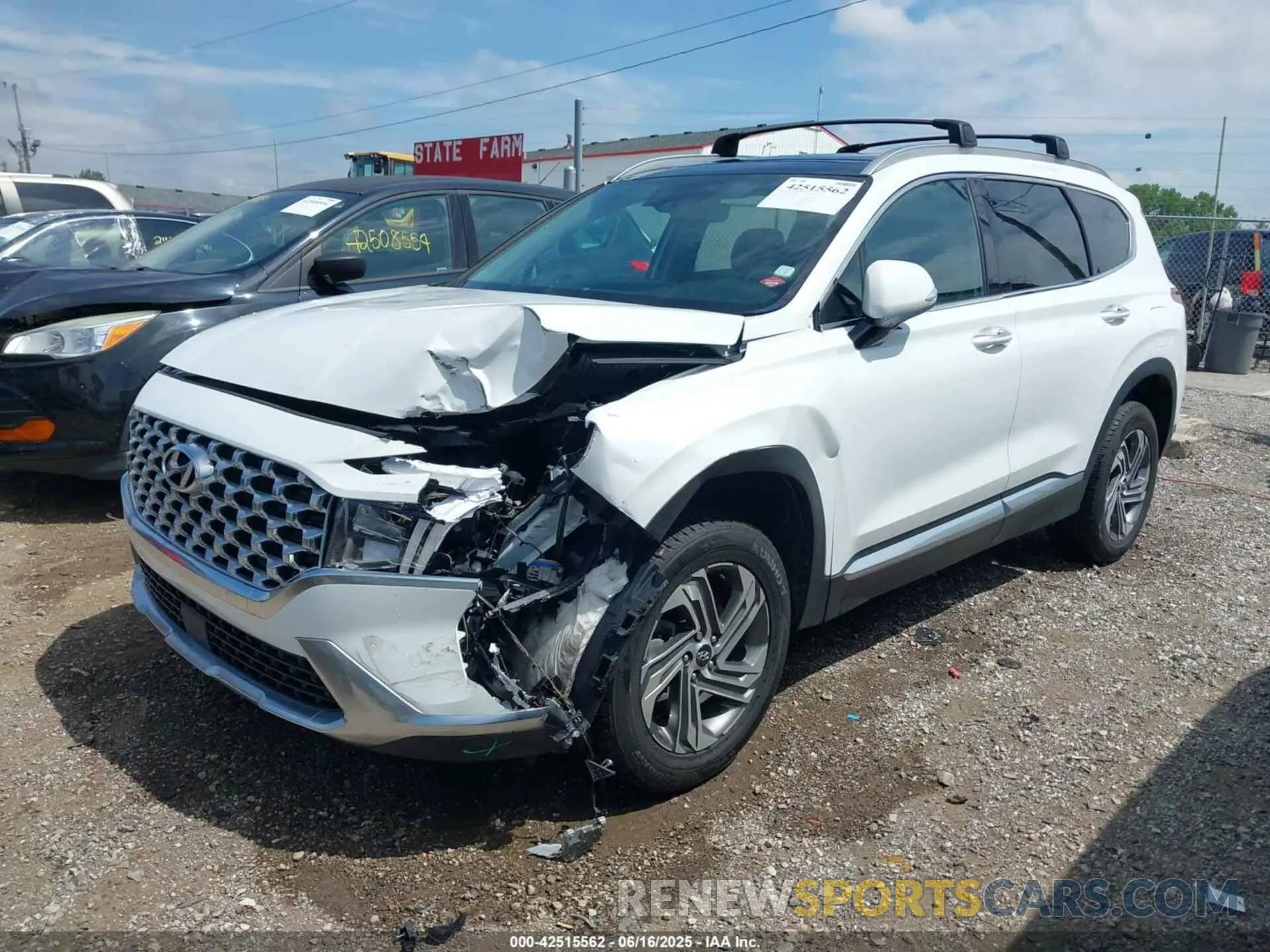 2 fotografías del automóvil dañado 5NMS3DAJ7MH369751 HYUNDAI SANTA FE 2021