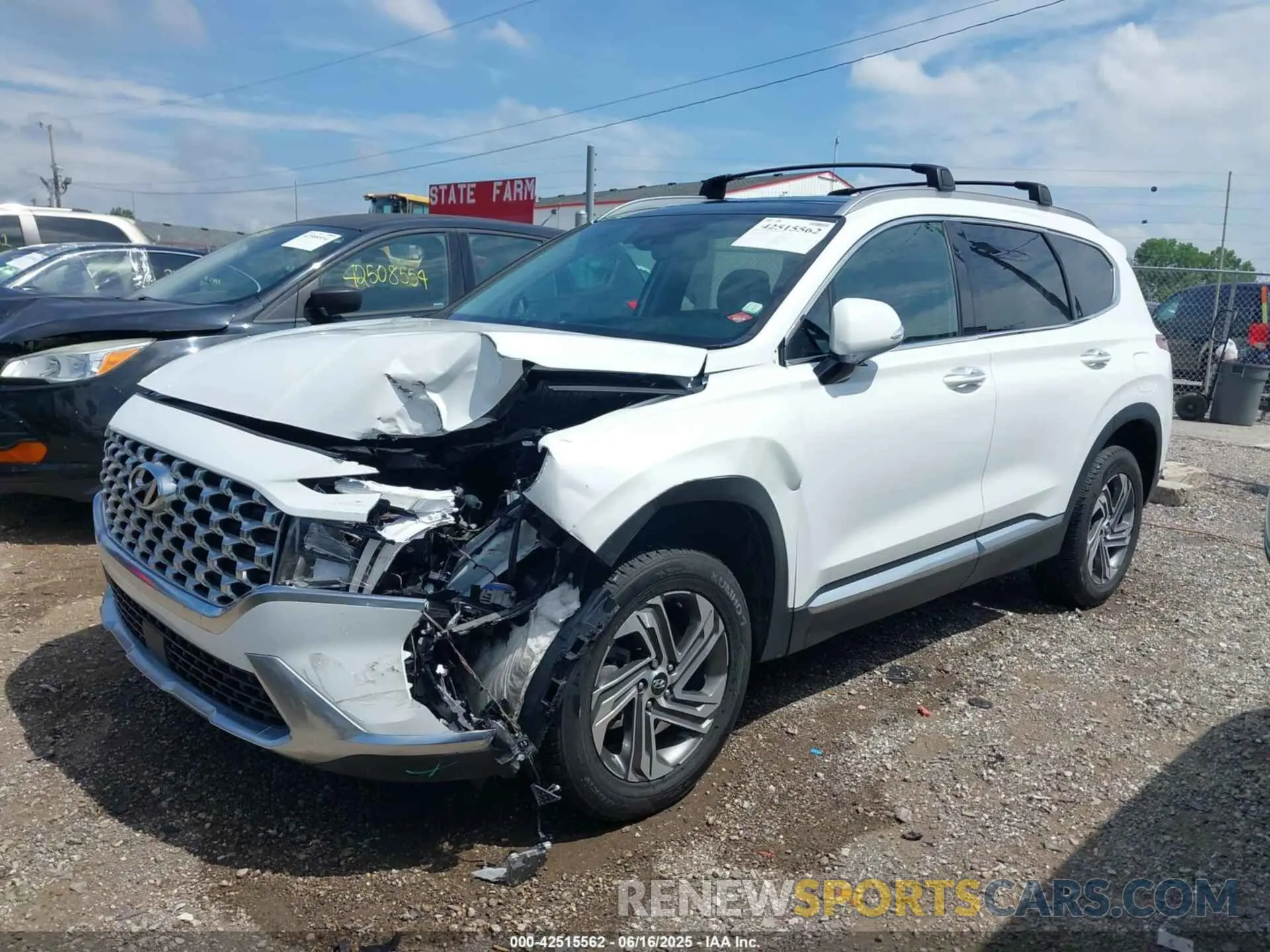 6 fotografías del automóvil dañado 5NMS3DAJ7MH369751 HYUNDAI SANTA FE 2021