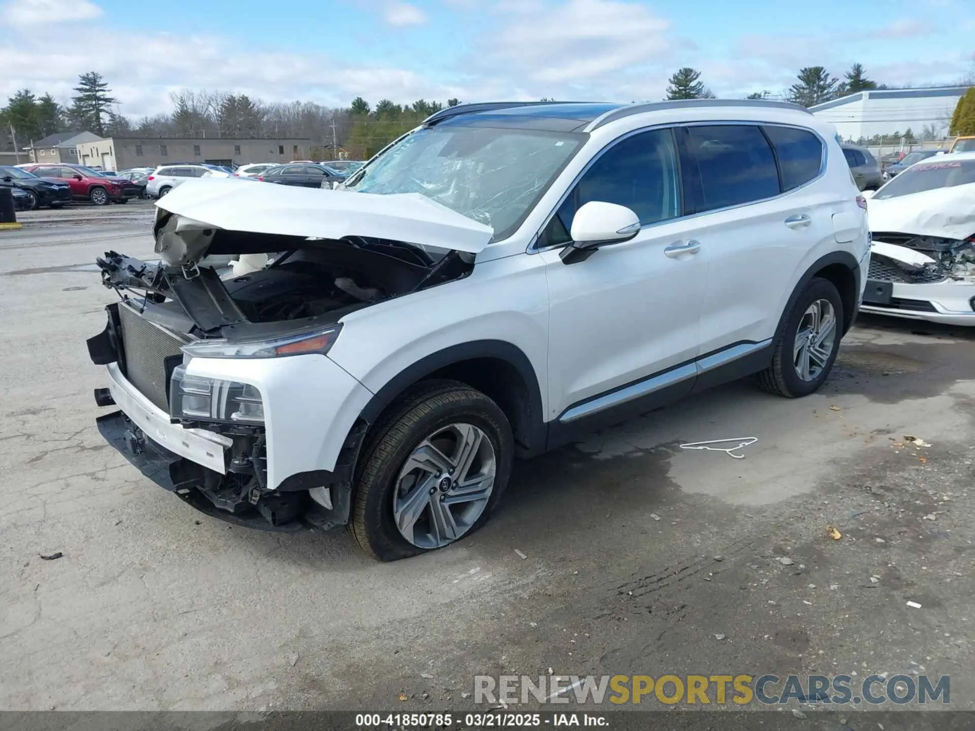 2 fotografías del automóvil dañado 5NMS3DAJ8MH323717 HYUNDAI SANTA FE 2021
