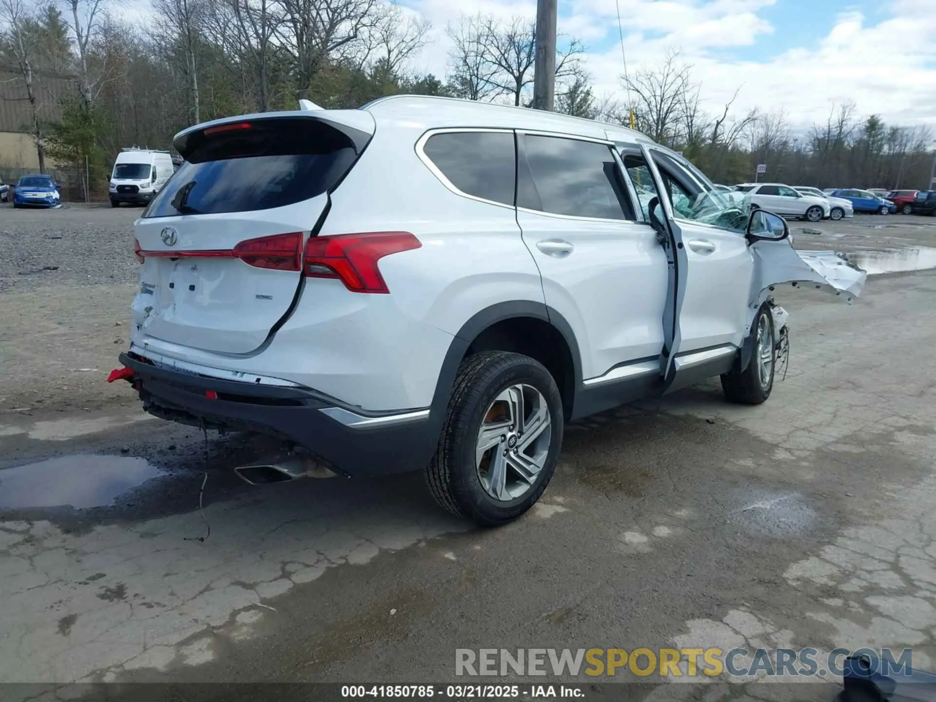 4 fotografías del automóvil dañado 5NMS3DAJ8MH323717 HYUNDAI SANTA FE 2021