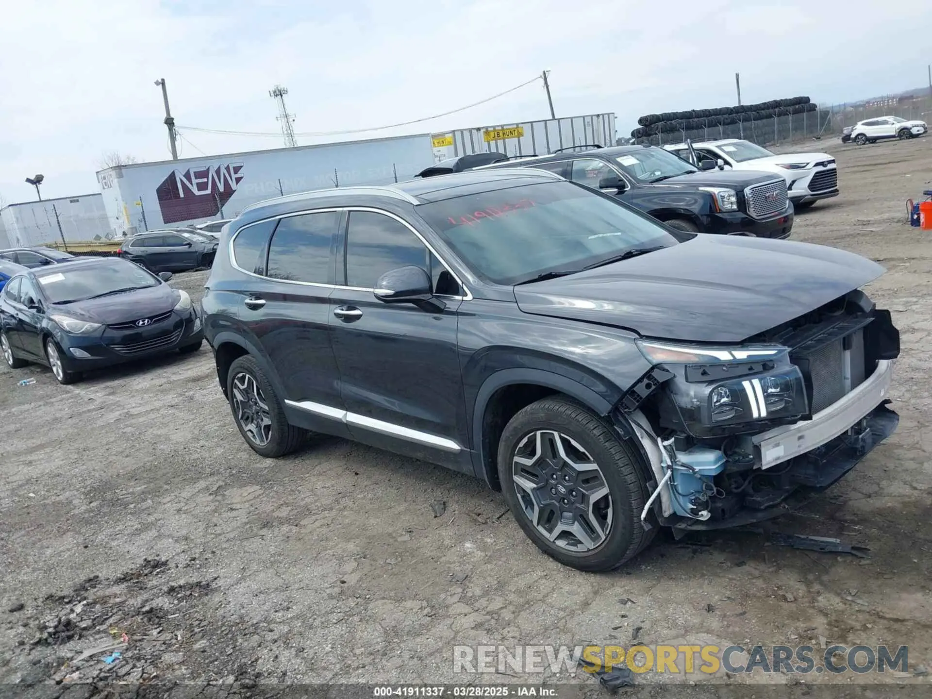 1 fotografías del automóvil dañado 5NMS44AL1MH334332 HYUNDAI SANTA FE 2021