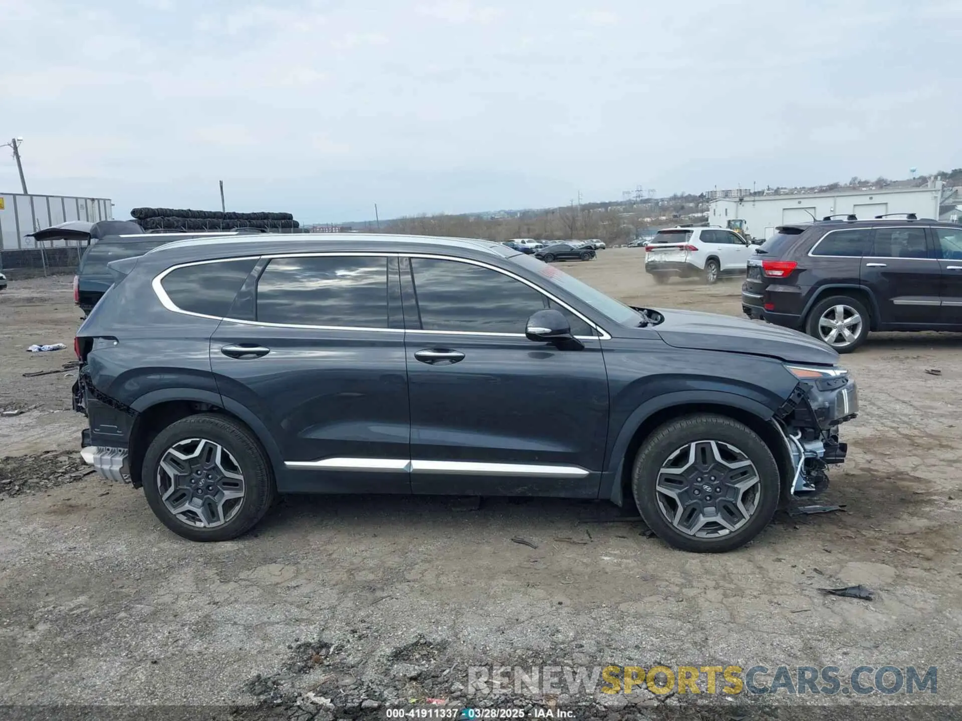 14 fotografías del automóvil dañado 5NMS44AL1MH334332 HYUNDAI SANTA FE 2021