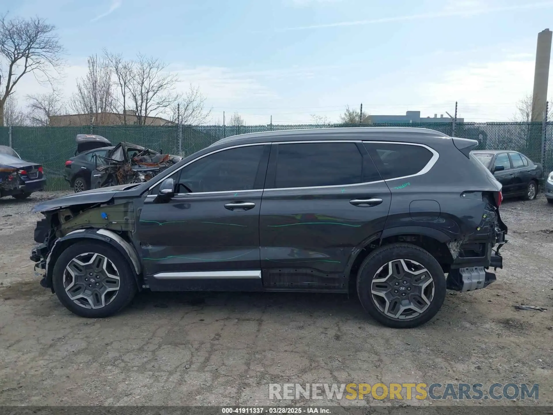 15 fotografías del automóvil dañado 5NMS44AL1MH334332 HYUNDAI SANTA FE 2021