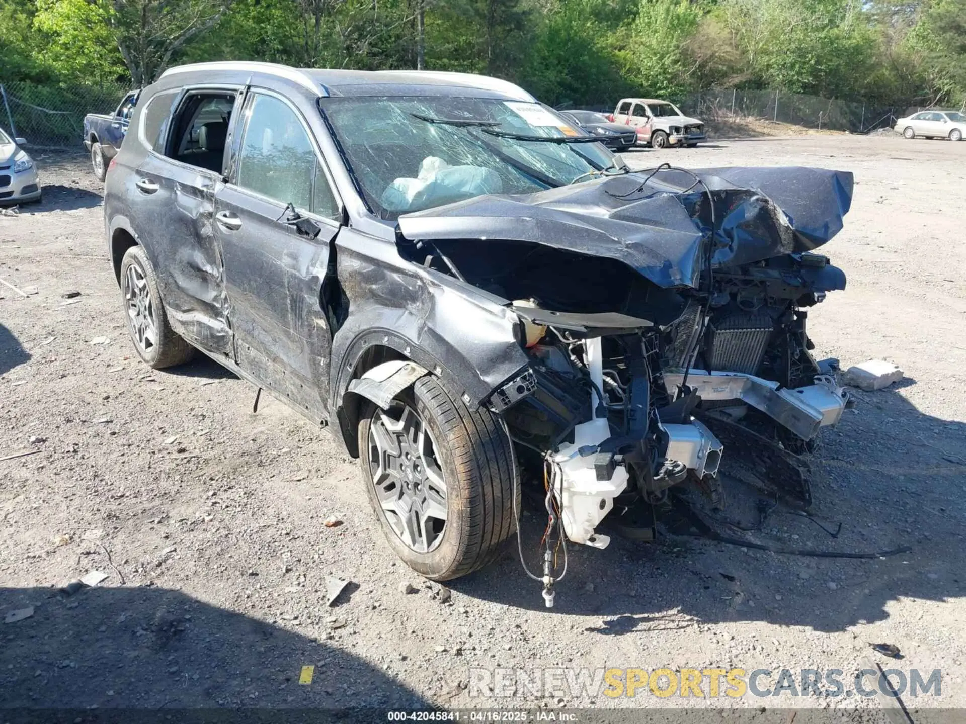 1 fotografías del automóvil dañado 5NMS44AL6MH323519 HYUNDAI SANTA FE 2021