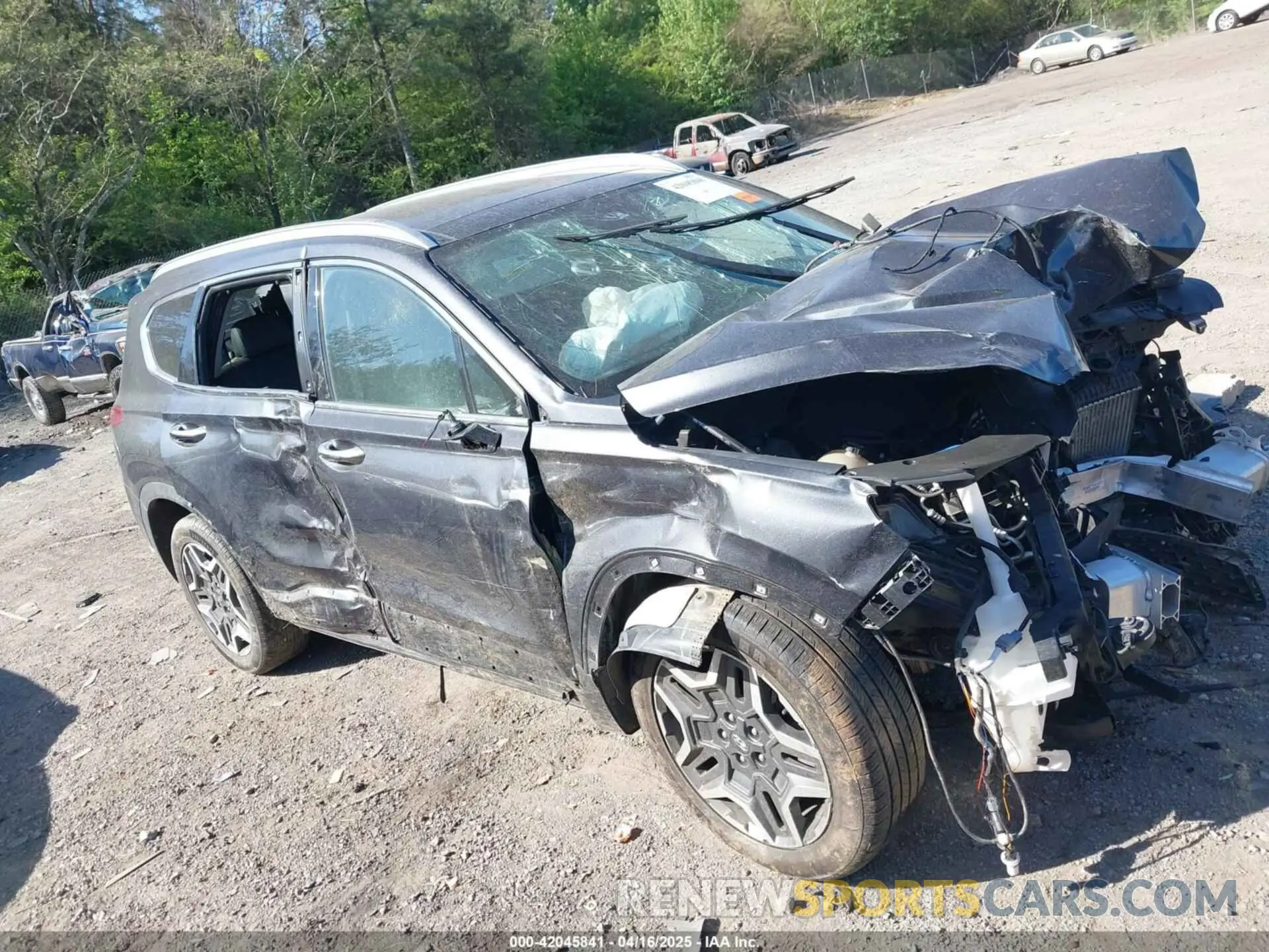 12 fotografías del automóvil dañado 5NMS44AL6MH323519 HYUNDAI SANTA FE 2021