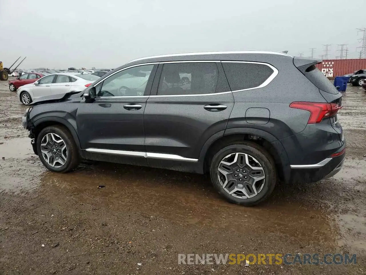 2 fotografías del automóvil dañado 5NMS44AL6MH335928 HYUNDAI SANTA FE 2021