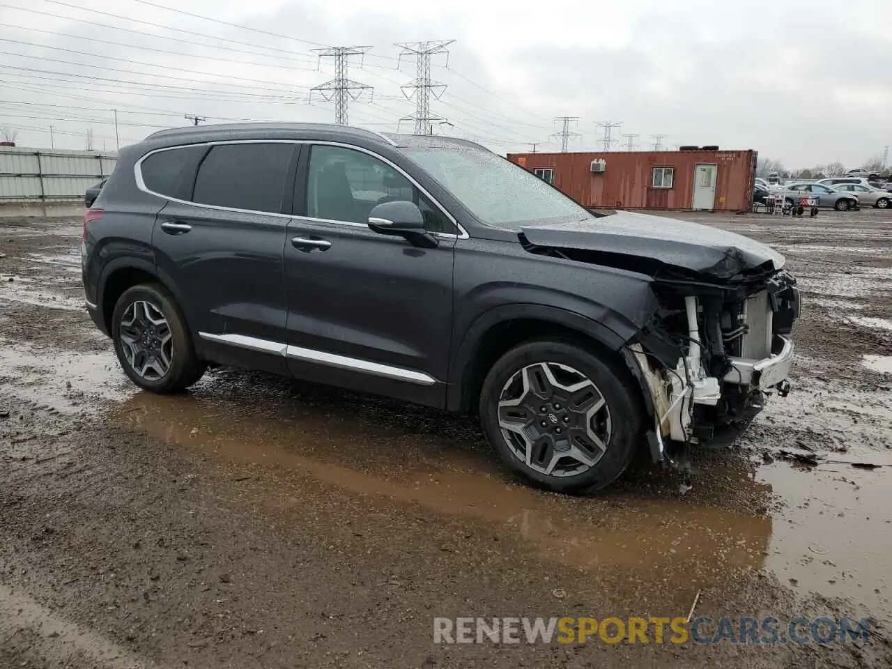 4 fotografías del automóvil dañado 5NMS44AL6MH335928 HYUNDAI SANTA FE 2021