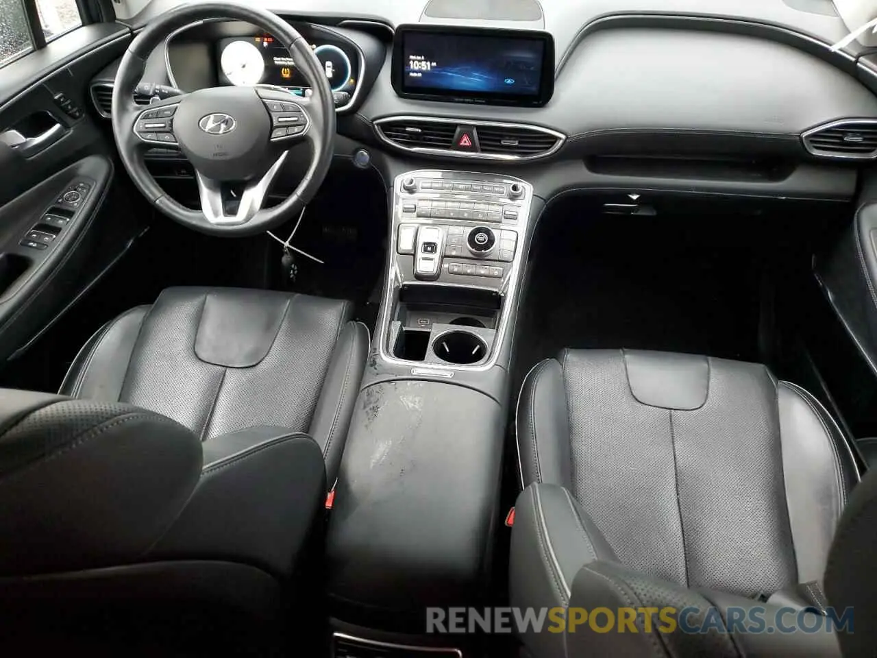8 fotografías del automóvil dañado 5NMS44AL6MH335928 HYUNDAI SANTA FE 2021