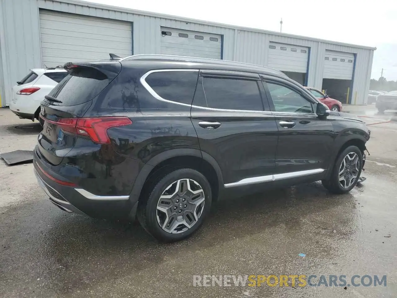 3 fotografías del automóvil dañado 5NMS44ALXMH335463 HYUNDAI SANTA FE 2021