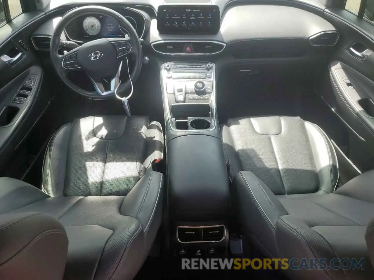 8 fotografías del automóvil dañado 5NMS44ALXMH335463 HYUNDAI SANTA FE 2021