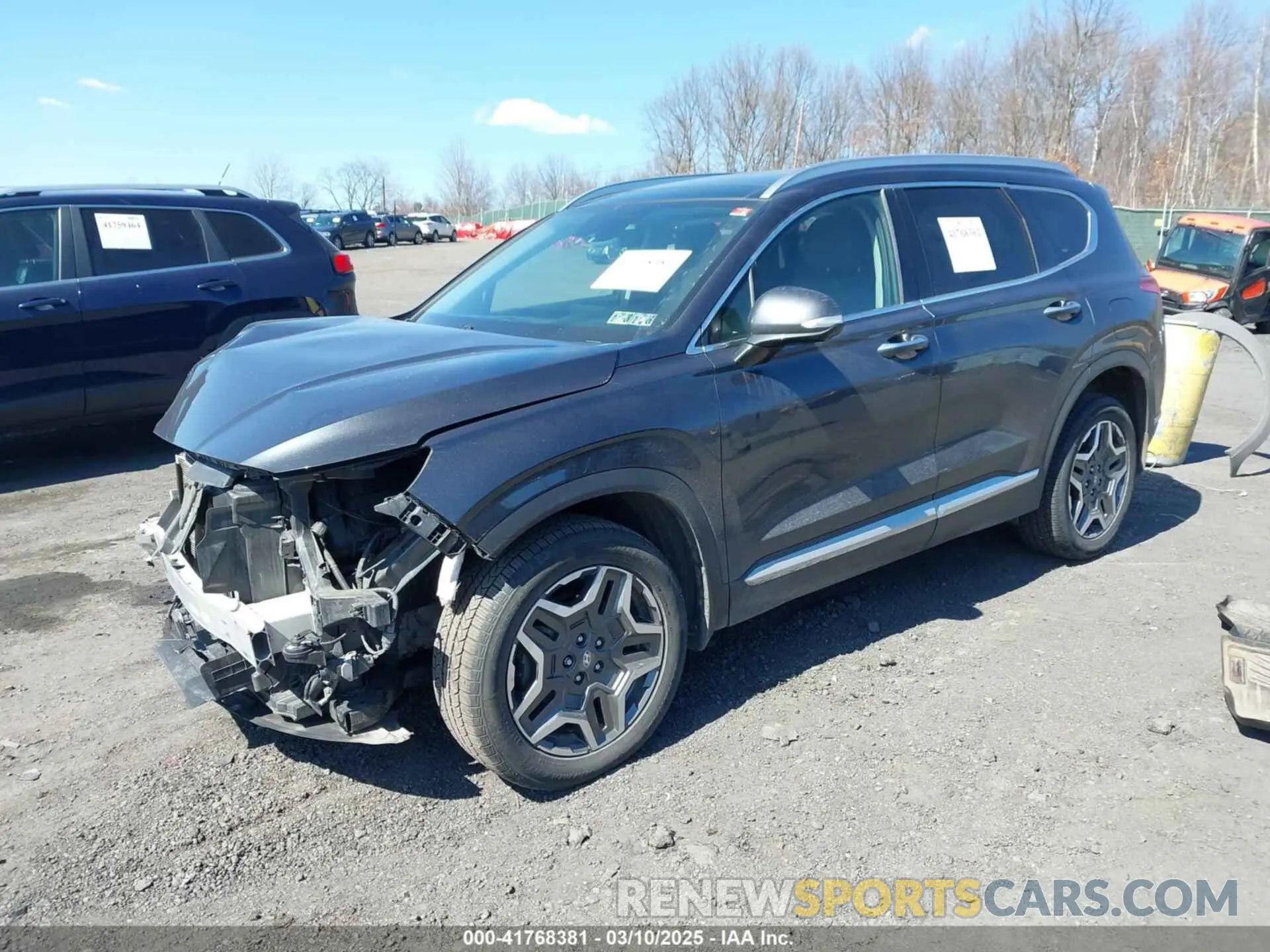 2 fotografías del automóvil dañado 5NMS4DAL3MH370281 HYUNDAI SANTA FE 2021