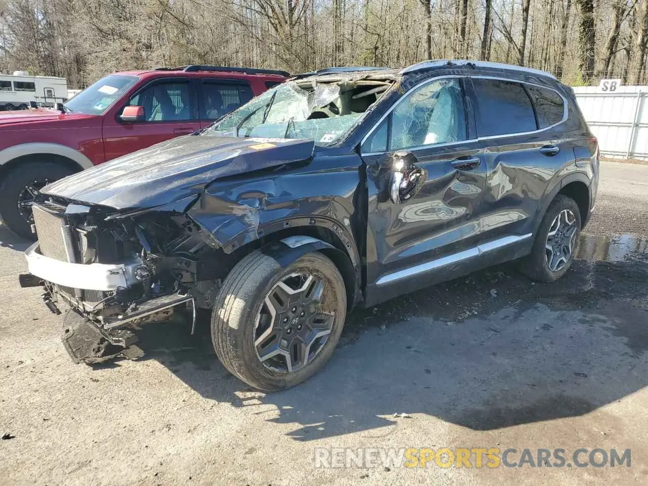 1 fotografías del automóvil dañado 5NMS4DAL8MH350592 HYUNDAI SANTA FE 2021